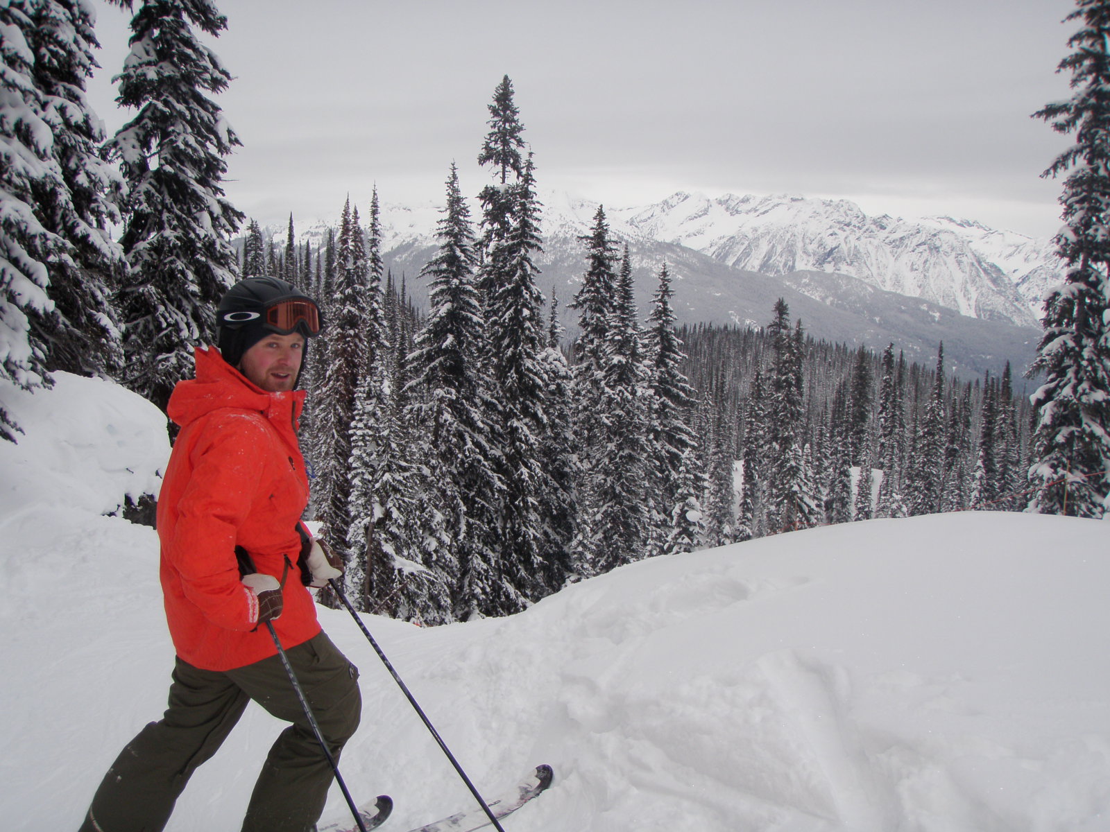 Griogair skiing in Canada